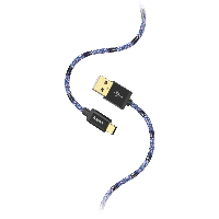 Кабел HAMA Sporty, USB-C мъжко-USB-A мъжко, 1.5 м., 480Mbit/s, син/розов