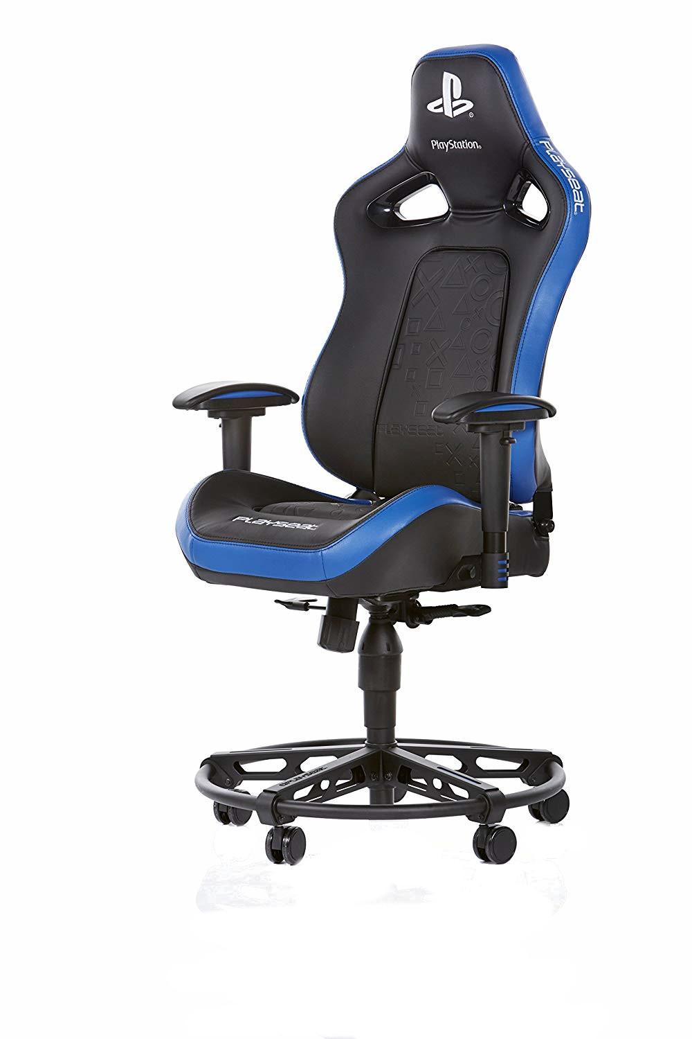 Геймърски стол Playseat L33T PlayStation, Черен/Син