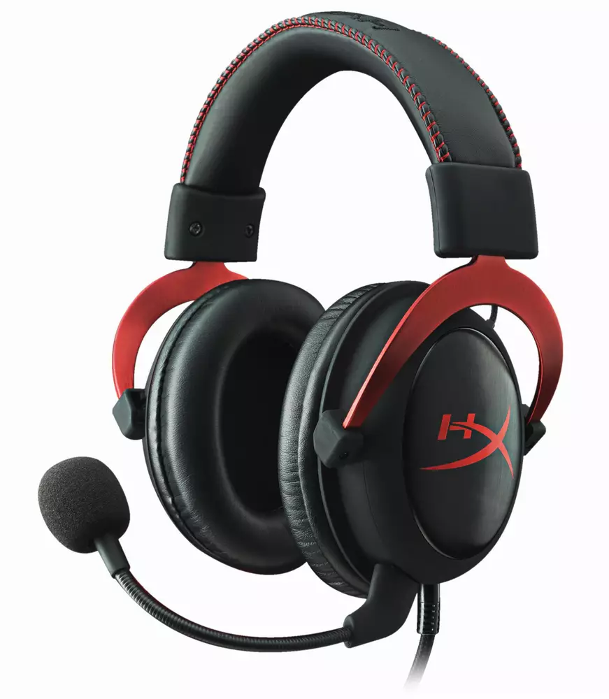 Геймърски слушалки HyperX, Cloud II Red, Микрофон, Черно/Червено