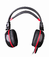 Геймърски слушалки A4TECH, Bloody G300, Микрофон, черно с червено