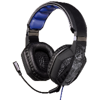 Геймърски слушалки Hama, Urage Soundz Black, Микрофон, Черно