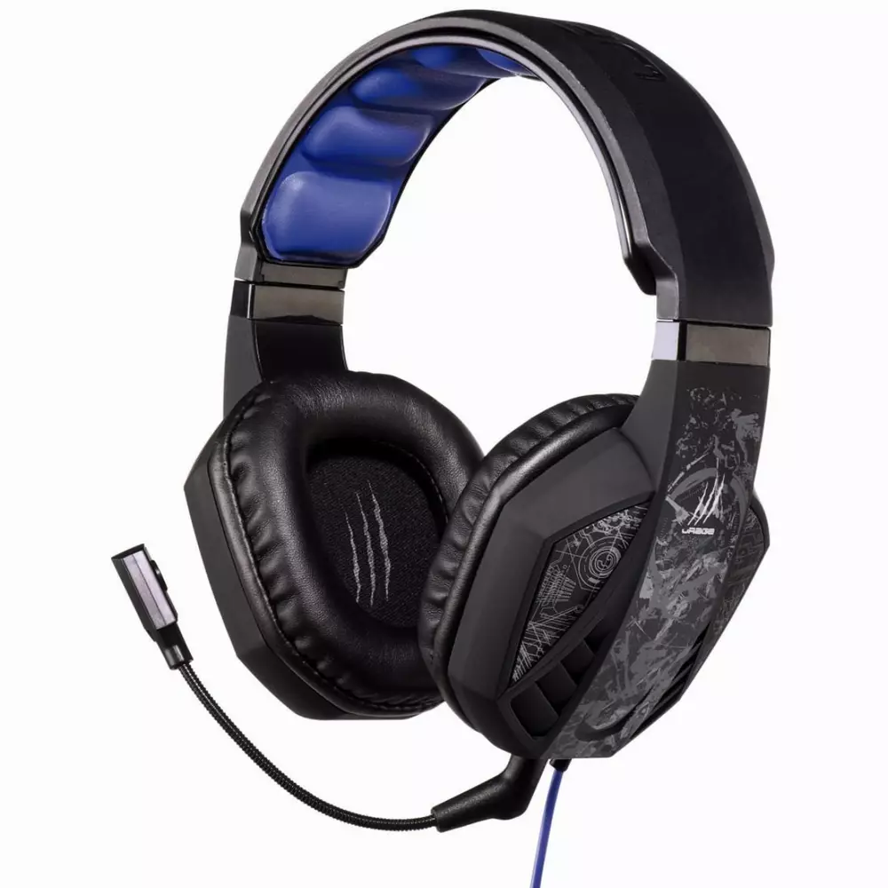 Геймърски слушалки Hama, Urage Soundz Black, Микрофон, Черно