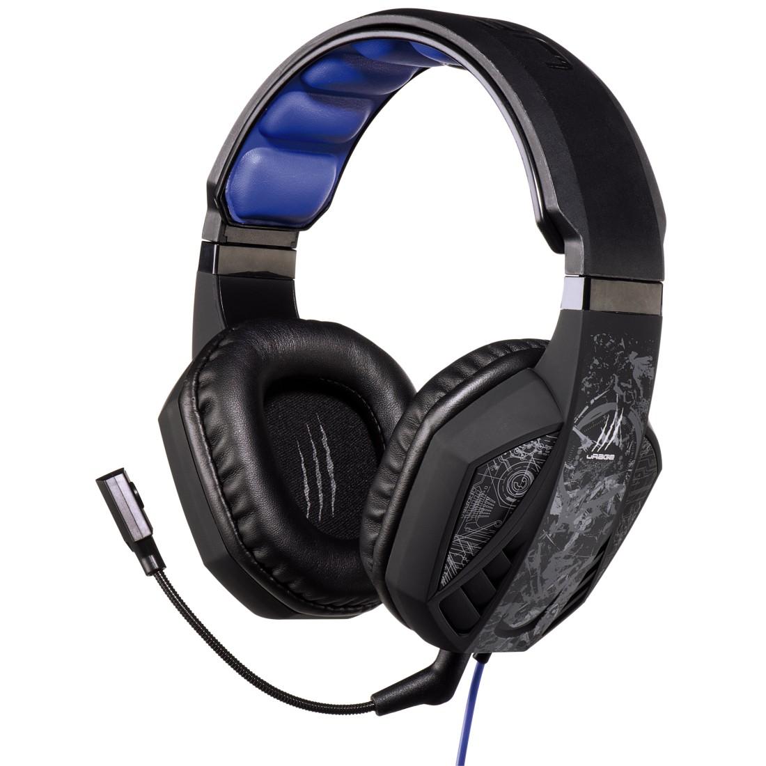 Геймърски слушалки Hama, Urage Soundz Black, Микрофон, Черно