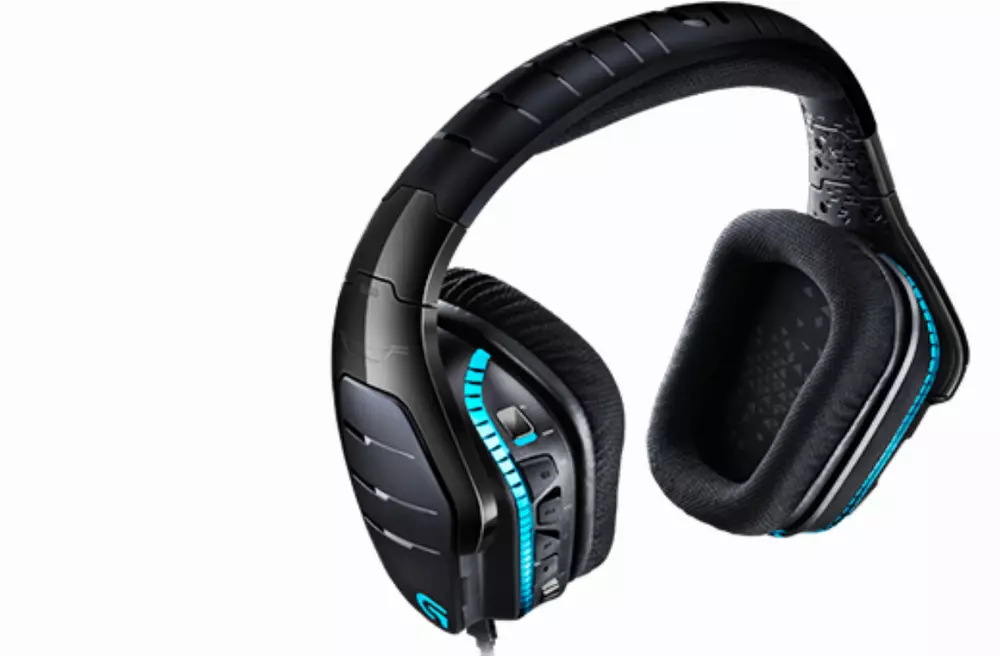 Геймърски слушалки Logitech, G633 Artemis Spectrum RGB 7.1 Surround Sound, Микрофон, Черни