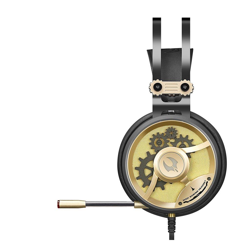 Gaming ακουστικά με μικρόφωνο A4TECH Bloody HiFi M660 Chronometer Gold Μαύρο/Χρυσό