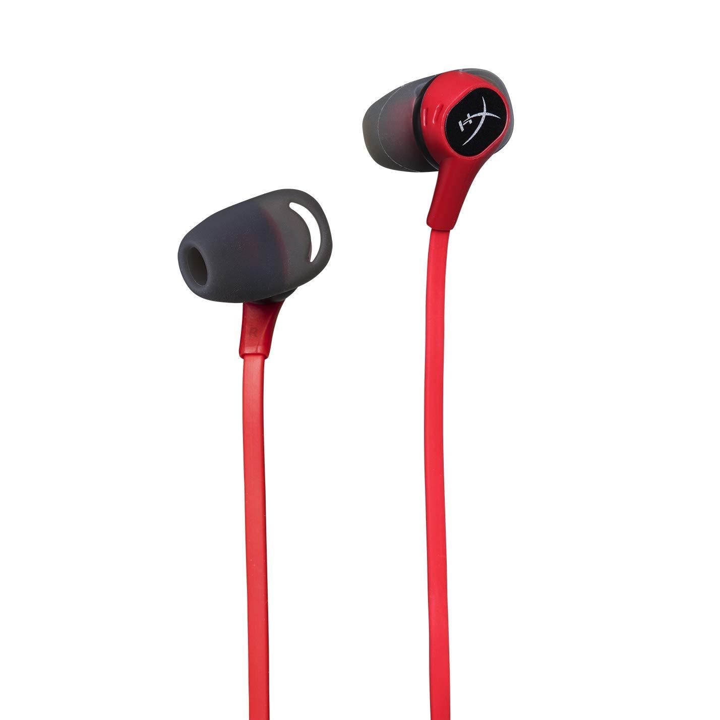 Геймърски слушалки тапи с микрофон HyperX Cloud Earbuds, Червен