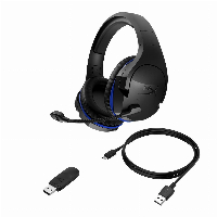 Геймърски безжични слушалки HyperX, Cloud Stinger Wireless, Микрофон, Черен