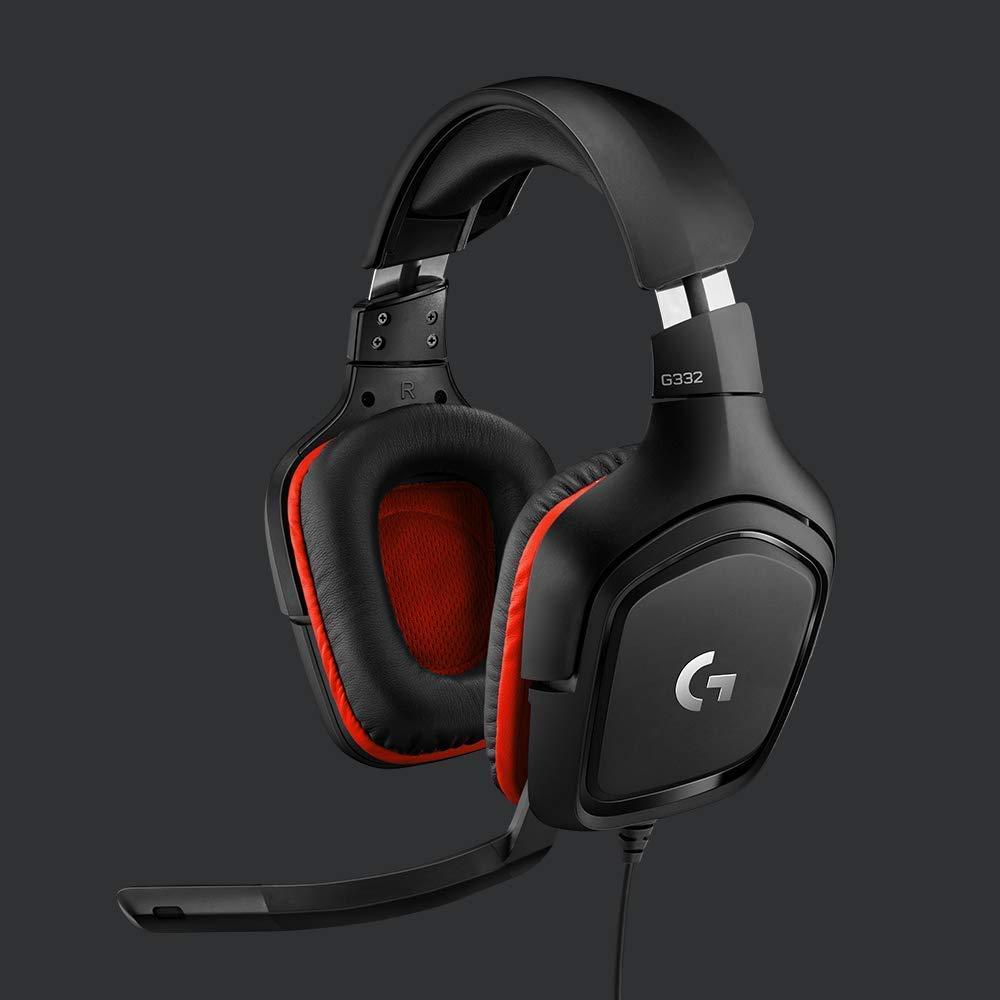 Геймърски слушалки Logitech G332, Микрофон, Черни