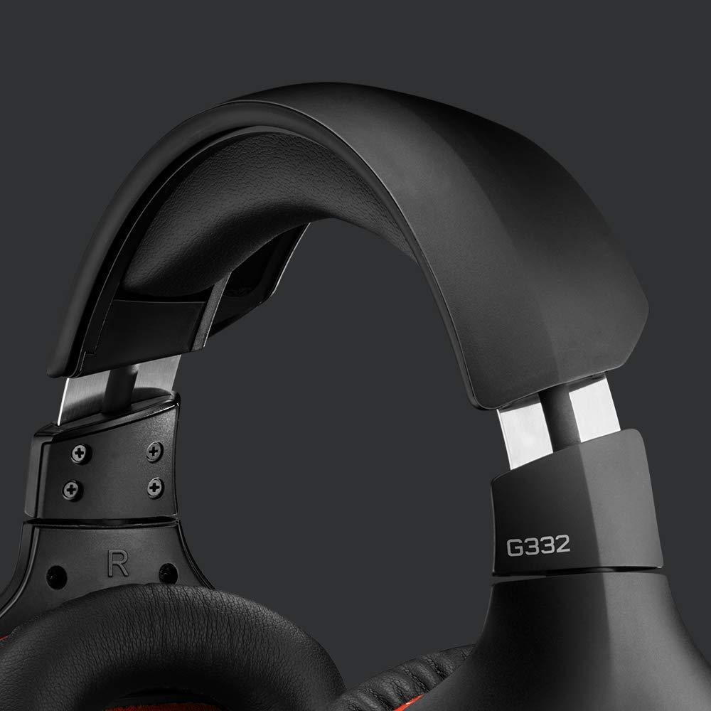 Геймърски слушалки Logitech G332, Микрофон, Черни