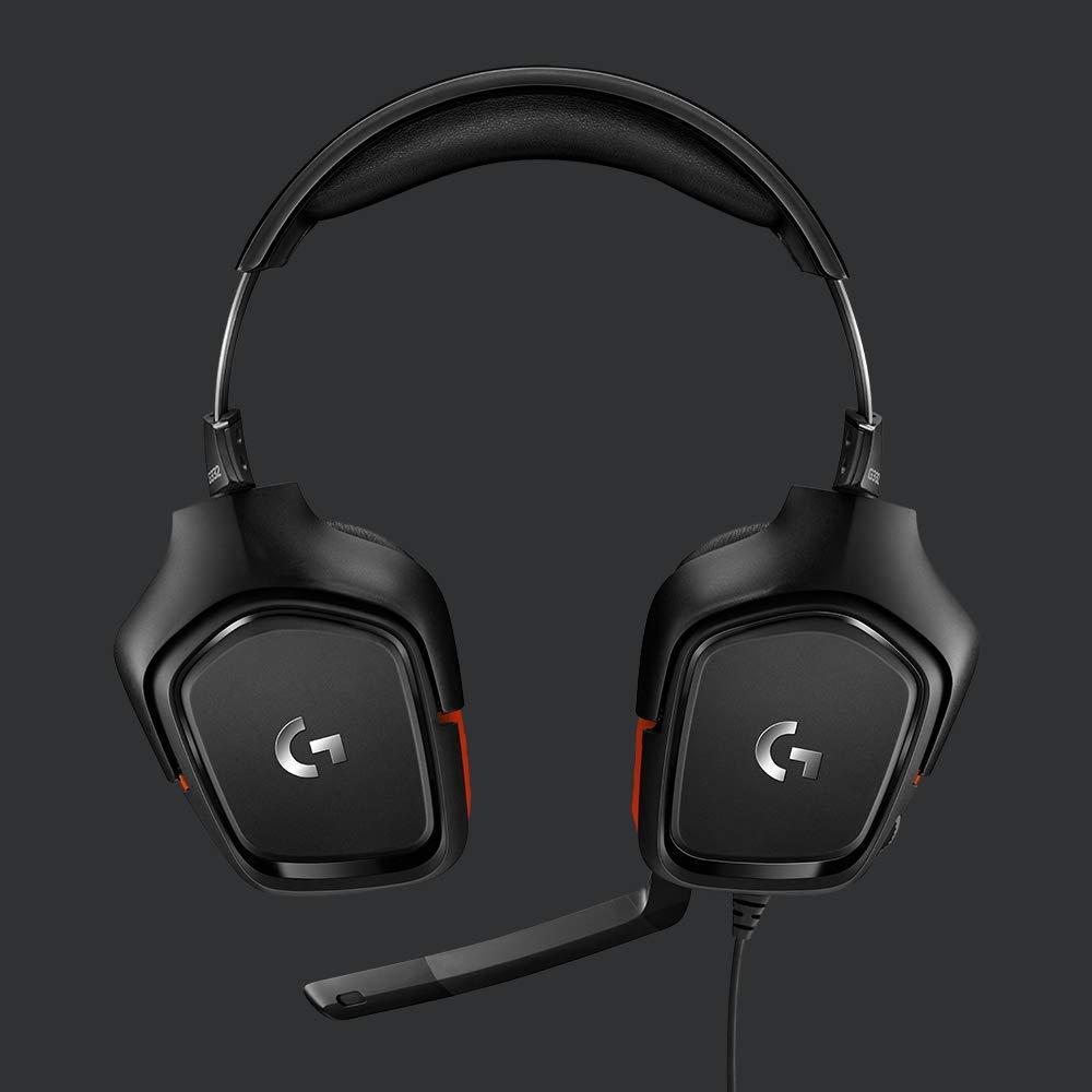 Геймърски слушалки Logitech G332, Микрофон, Черни
