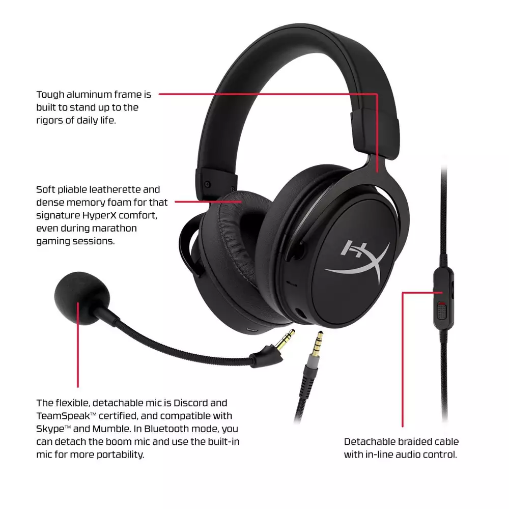 Геймърски слушалки с Bluetooth HyperX Cloud MIX