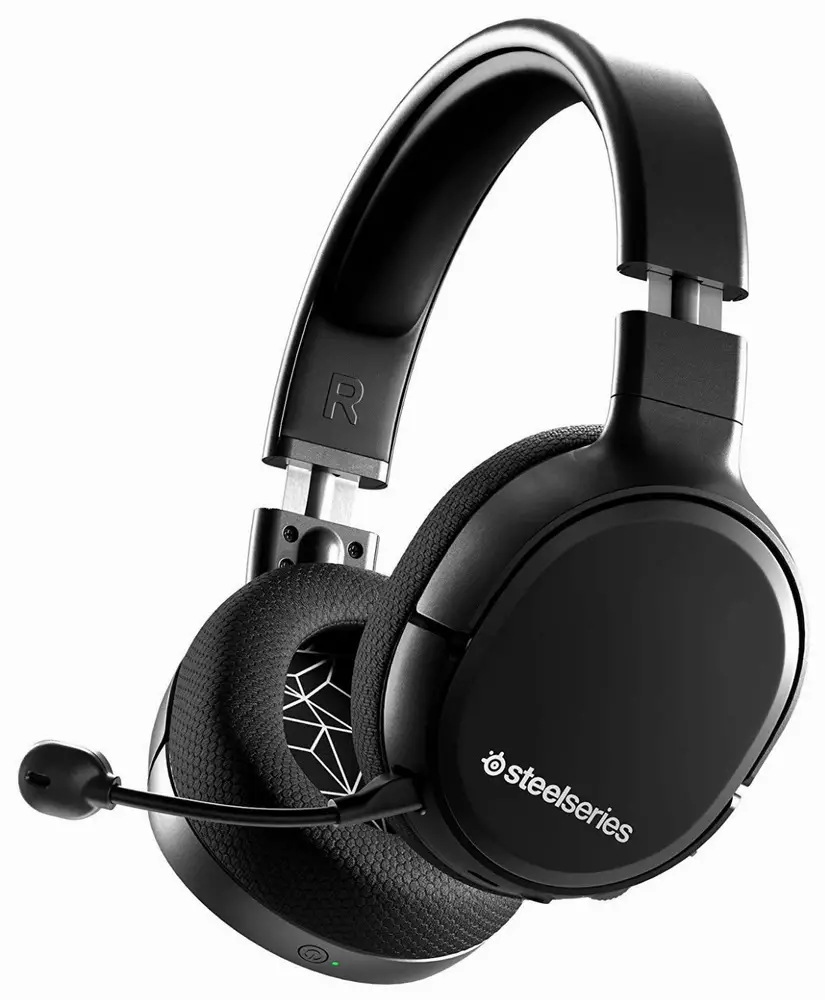 Геймърски слушалки SteelSeries Arctis 1 Wireless, Черно