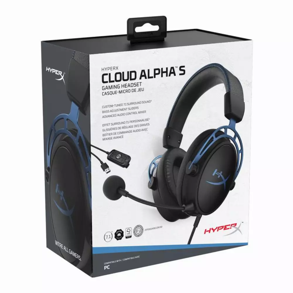 Геймърски слушалки HyperX Cloud Alpha S 7.1
