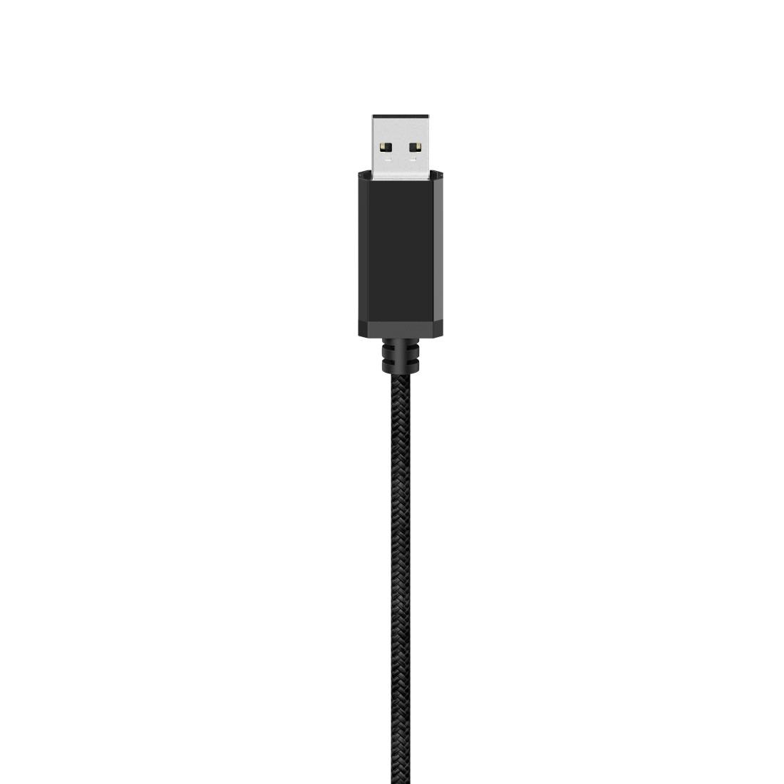 Геймърски слушалки Hama uRage SoundZ 400, Микрофон, USB Черен