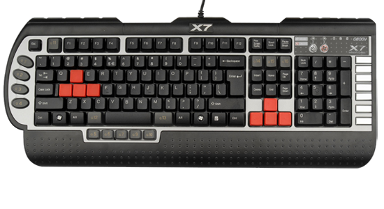 Геймърска клавиатура A4tech, X7 G800V, USB, Черна 