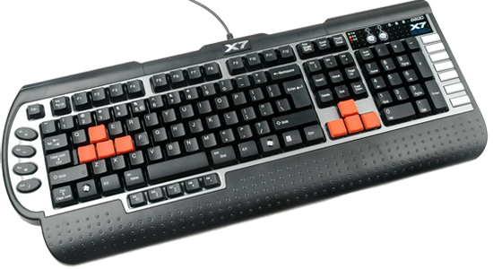 Геймърска клавиатура A4tech, X7 G800V, USB, Черна 