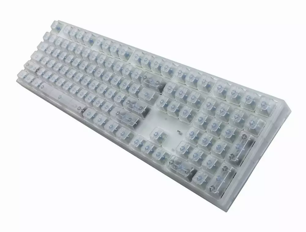 Геймърска механична клавиатура Cooler Master, MasterKeys Pro L Crystal Edition, Сини Суичове