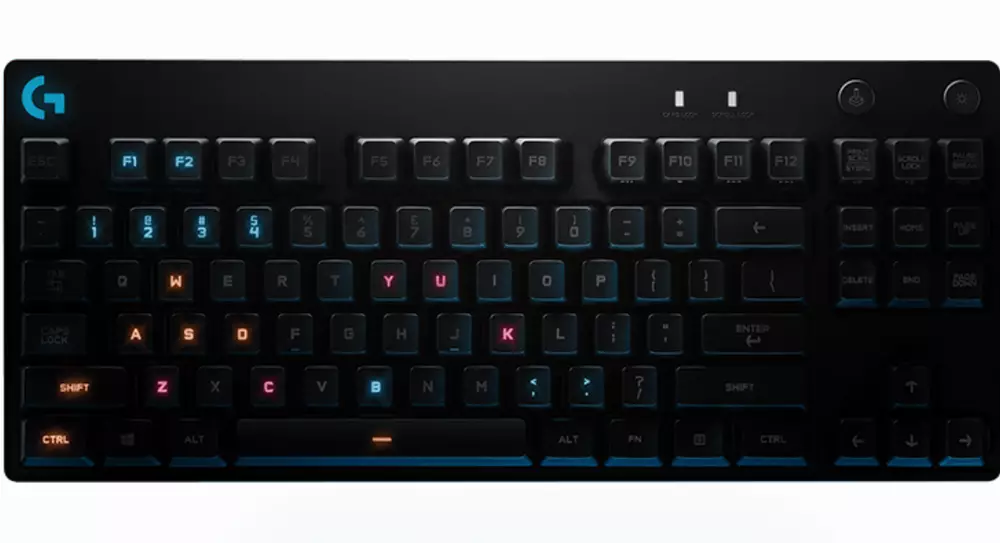 Геймърска механична клавиатура Logitech G Pro, RGB, Compact, Romer-G суичове