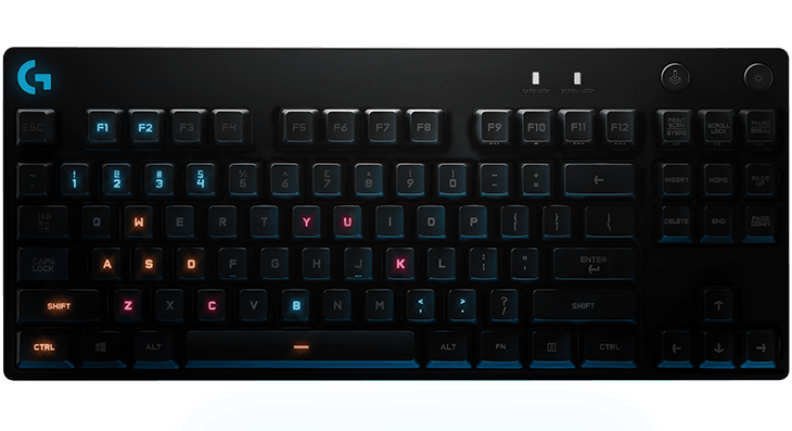 Геймърска механична клавиатура Logitech G Pro, RGB, Compact, Romer-G суичове