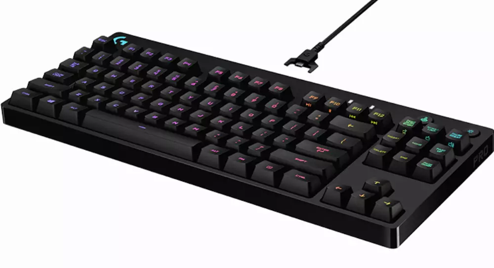 Геймърска механична клавиатура Logitech G Pro, RGB, Compact, Romer-G суичове
