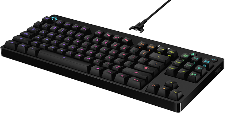 Геймърска механична клавиатура Logitech G Pro, RGB, Compact, Romer-G суичове