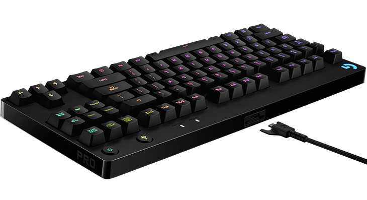Геймърска механична клавиатура Logitech G Pro, RGB, Compact, Romer-G суичове