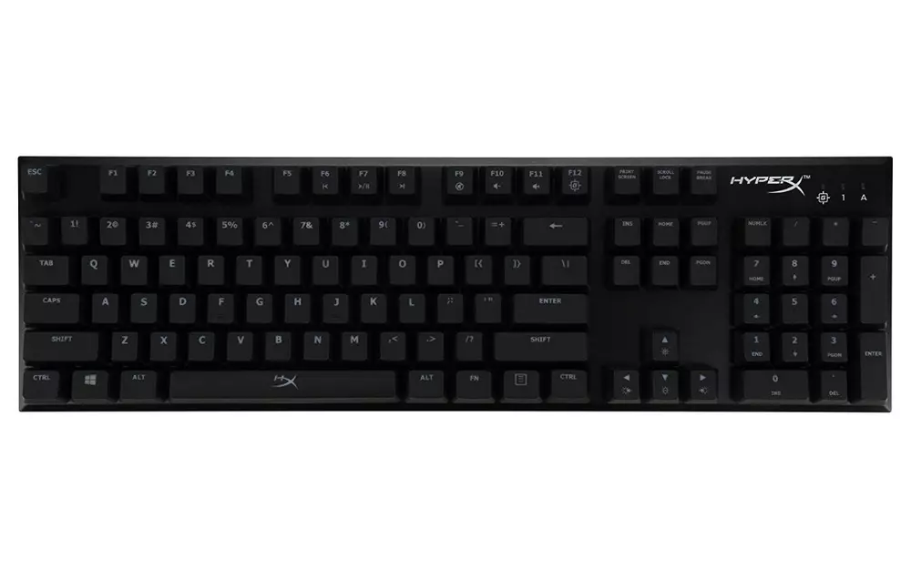 Геймърскa механична клавиатура Kingston HyperX, Alloy Red, Червени суичове