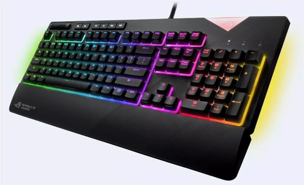 Геймърска механична клавиатура Asus ROG Strix Flare Cherry MX Brown RGB Aura Sync