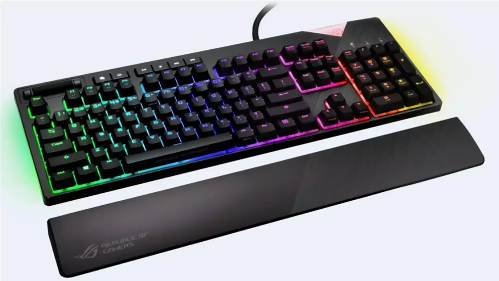 Геймърска механична клавиатура Asus ROG Strix Flare Cherry MX Brown RGB Aura Sync