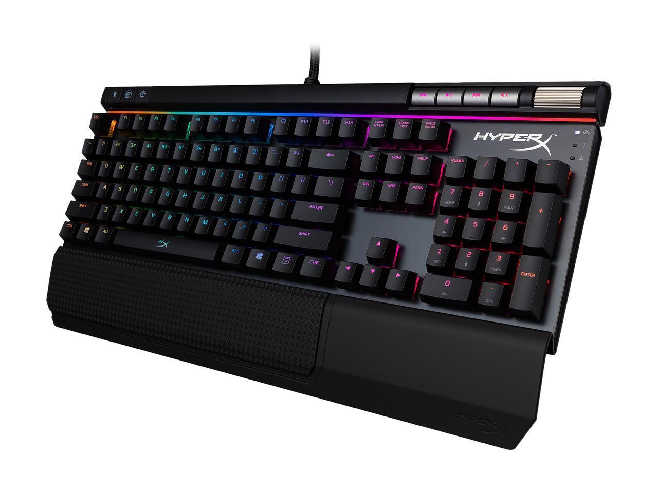 Геймърскa механична клавиатура Kingston HyperX Alloy Elite RGB червени суичове