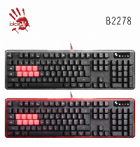 Геймърска полу-механична клавиатура A4tech Bloody, B2278, Optic-switch