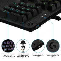 Геймърска механична клавиатура Logitech G513 Carbon RGB, Romer-G Linear суичове
