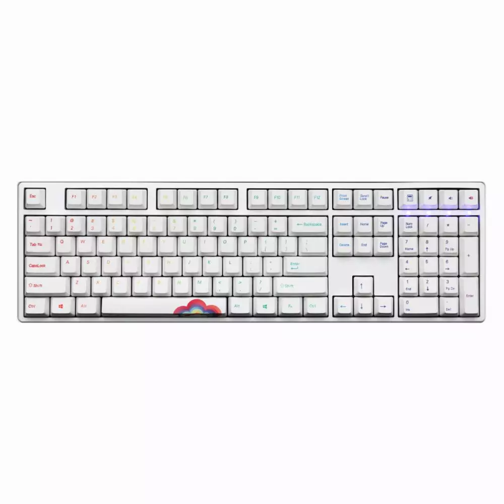 Геймърскa механична клавиатура Ducky One Rainbow, Cherry MX Silver