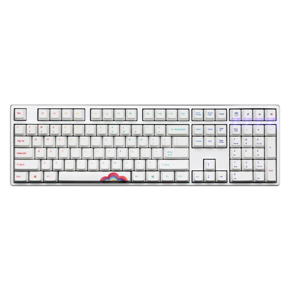 Геймърскa механична клавиатура Ducky One Rainbow, Cherry MX Silver