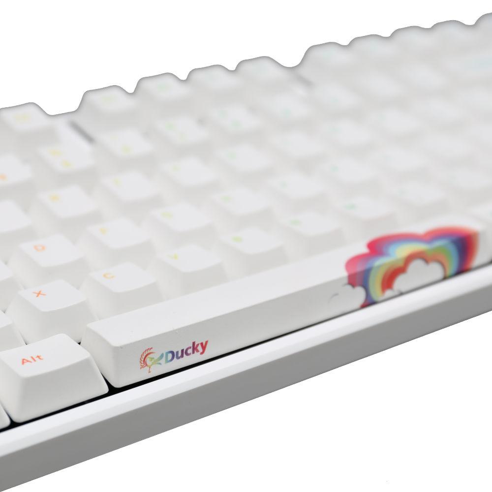 Геймърскa механична клавиатура Ducky One Rainbow, Cherry MX Silver