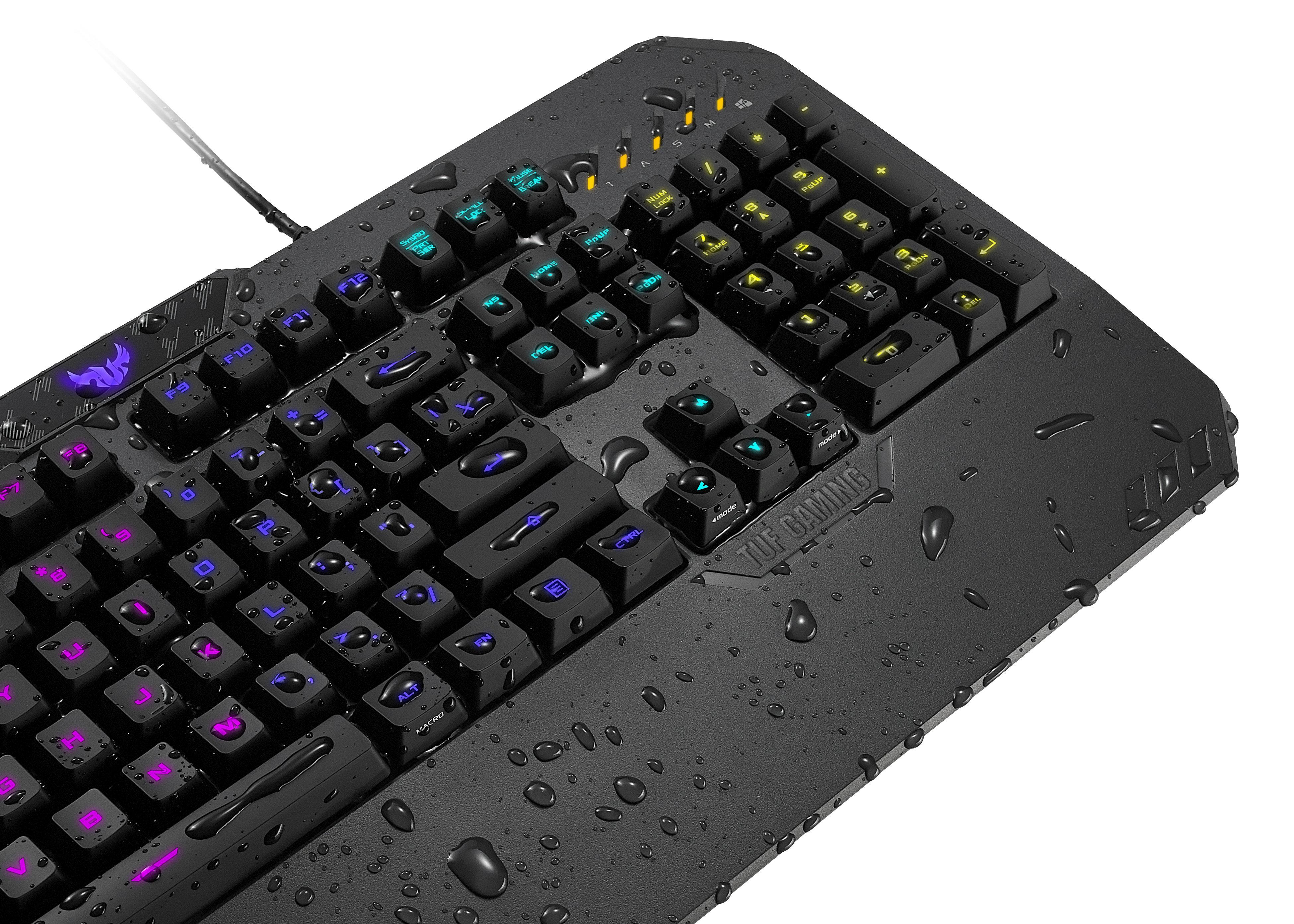 Геймърска Mech-Bran клавиатура ASUS TUF Gaming K5 RGB Aura Sync