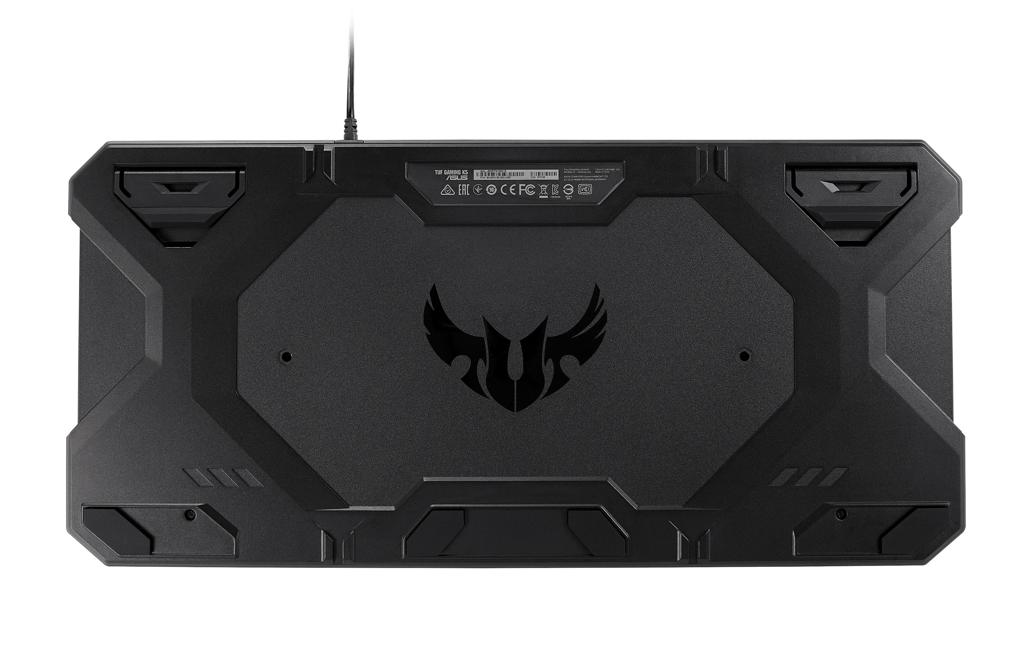 Геймърска Mech-Bran клавиатура ASUS TUF Gaming K5 RGB Aura Sync