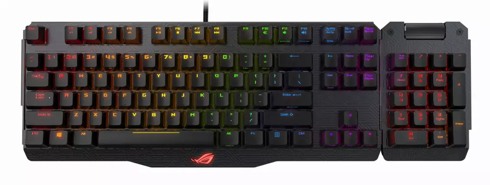 Геймърска механична клавиатура Asus ROG Claymore Cherry MX Red RGB Aura Sync