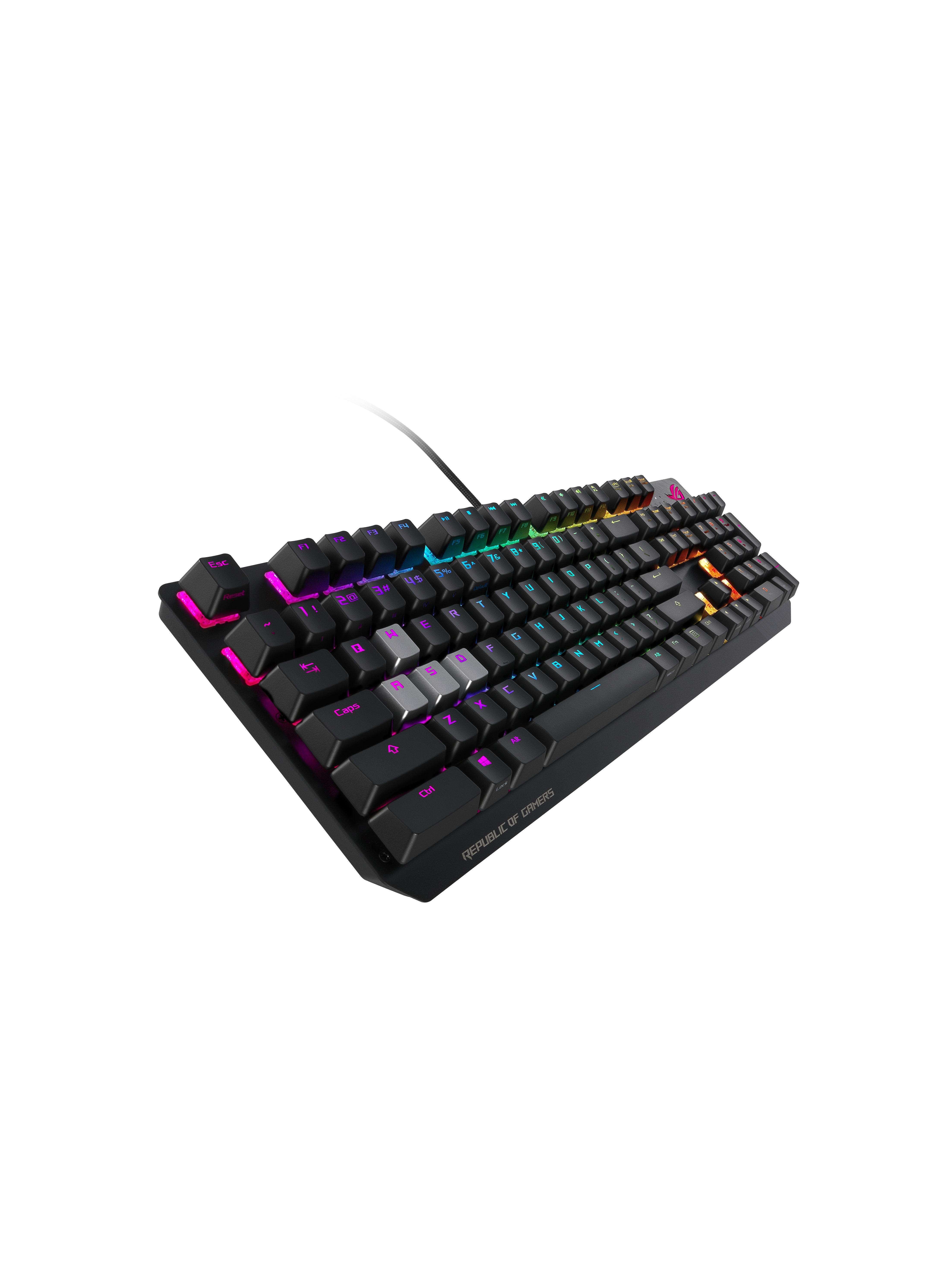 Геймърска механична клавиатура Asus ROG Strix Scope RGB Red switch