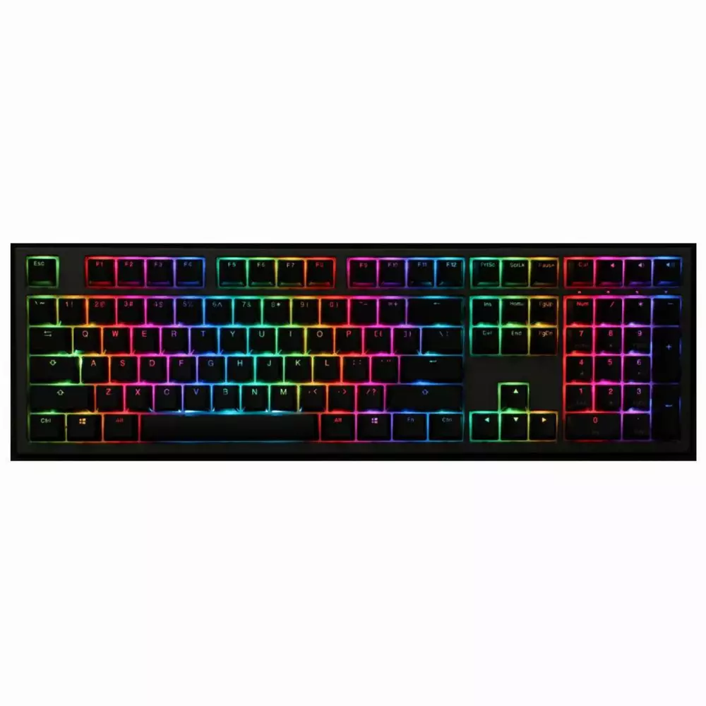 Геймърскa механична клавиатура Ducky Shine 7 Gunmetal Gray RGB, Cherry MX Blue