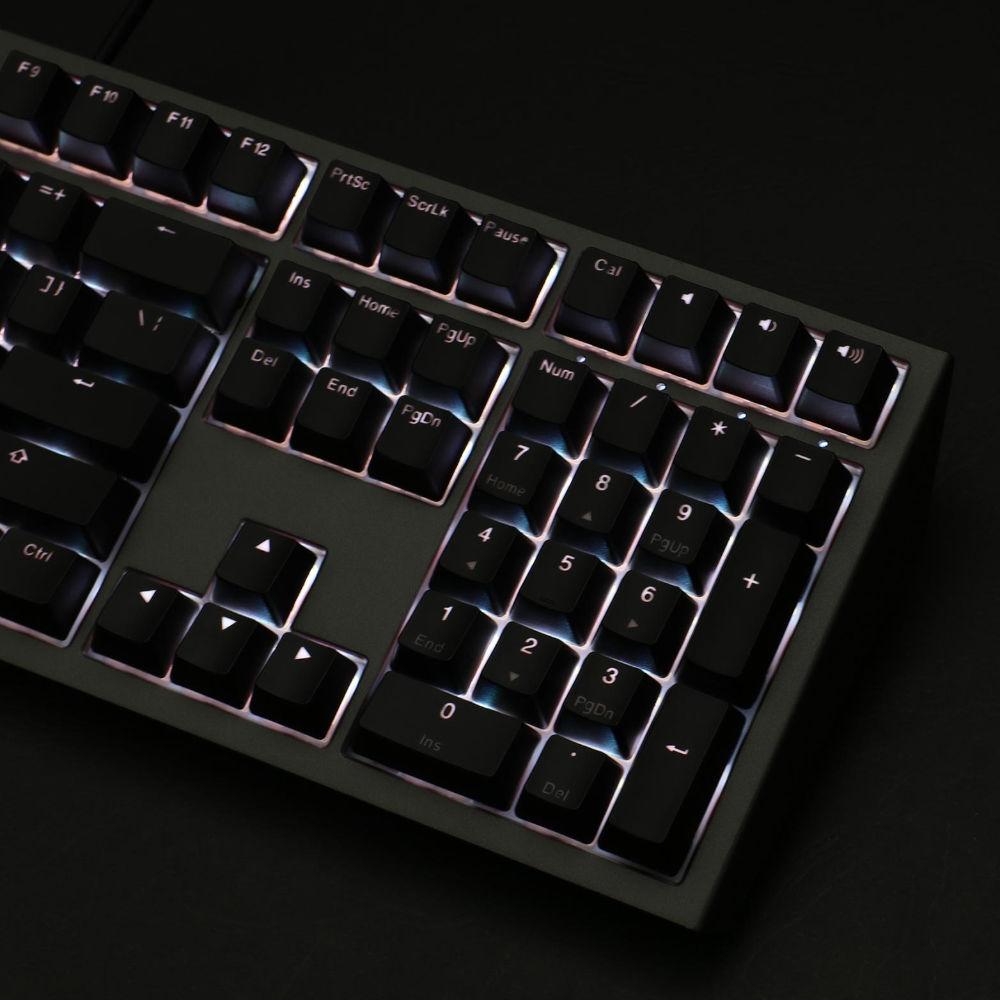 Геймърскa механична клавиатура Ducky Shine 7 Gunmetal Gray RGB, Cherry MX Silent Red