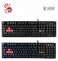 Геймърска клавиатура A4tech Bloody, B180R, Черна