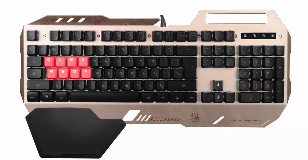 Геймърска полу-механична клавиатура A4tech Bloody, B2418, Neon-glare, Light Strike Optical Mechanical switch