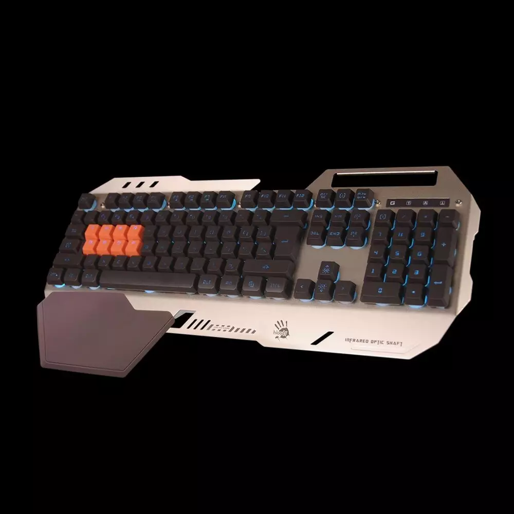 Геймърска полу-механична клавиатура A4tech Bloody, B2418, Neon-glare, Light Strike Optical Mechanical switch