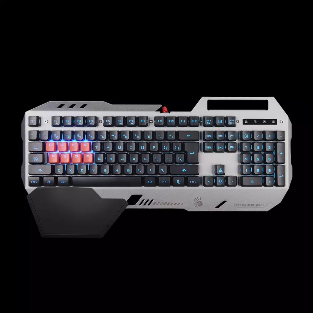Геймърска полу-механична клавиатура A4tech Bloody, B2418, Neon-glare, Light Strike Optical Mechanical switch