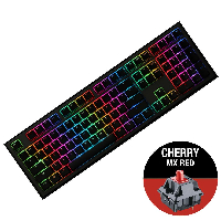 Геймърскa механична клавиатура Ducky Shine 7 Gunmetal Gray RGB, Cherry MX Red