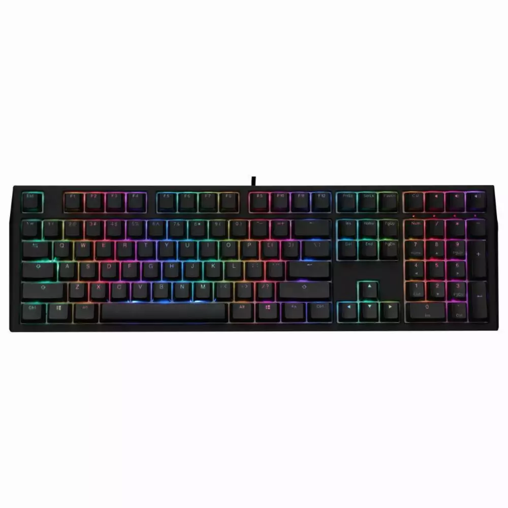 Геймърскa механична клавиатура Ducky Shine 7 Blackout RGB, Cherry MX Blue