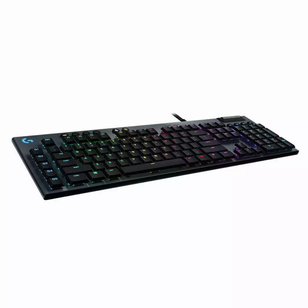 Геймърска механична клавиатура Logitech, G815 Lightsync RGB, Clicky суичове