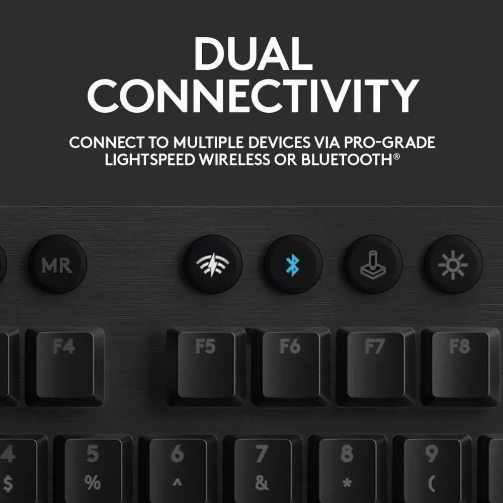 Безжична геймърска клавиатура Logitech G915 Lightsync RGB GL Linear Switches