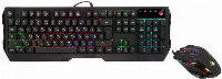 Геймърски комплект A4tech Bloody Illuminate Q1300, клавиатура, мишка, черен